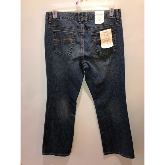 New Tommy Hilfiger Freedom Womens Size 12 Blue Low Rise Boot Cut Leg Denim Jeans - Picture 9 of 14